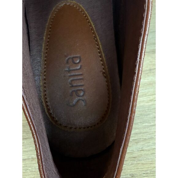 Sanita Women's 464202 Size 8.5 Brown Leather Buckle Up Ankle Booties - Picture 8 of 9